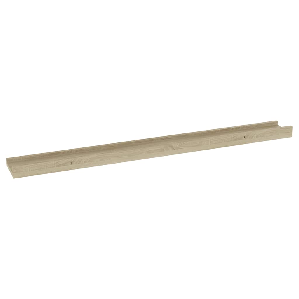 Wandregale 2 Stk. Sonoma-Eiche 80 x 9 x 3 cm
