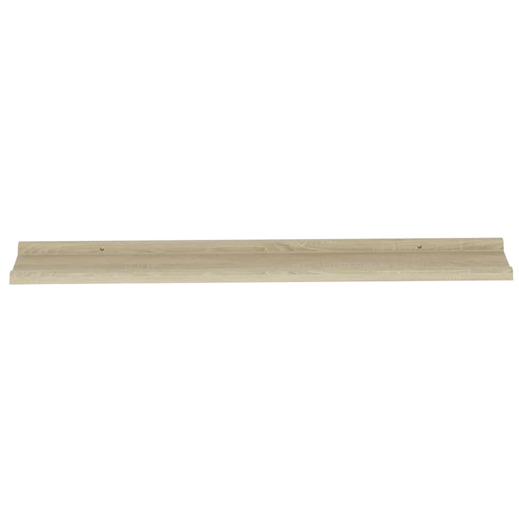 Wandregale 4 Stk. Sonoma-Eiche 100x9x3 cm