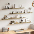 Wandregale 4 Stk. Sonoma-Eiche 100x9x3 cm