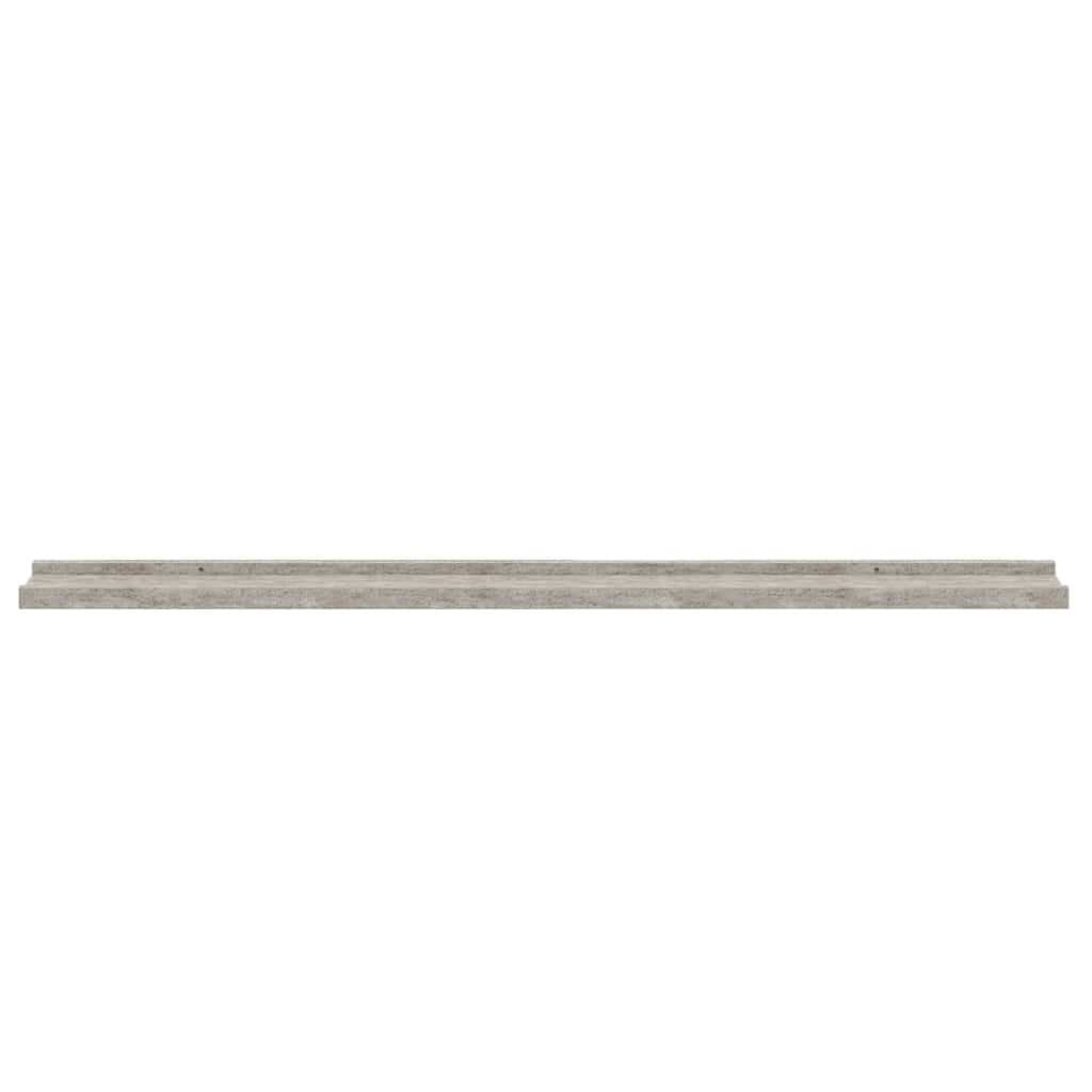 Wandregale 2 Stk. Betongrau 100x9x3 cm