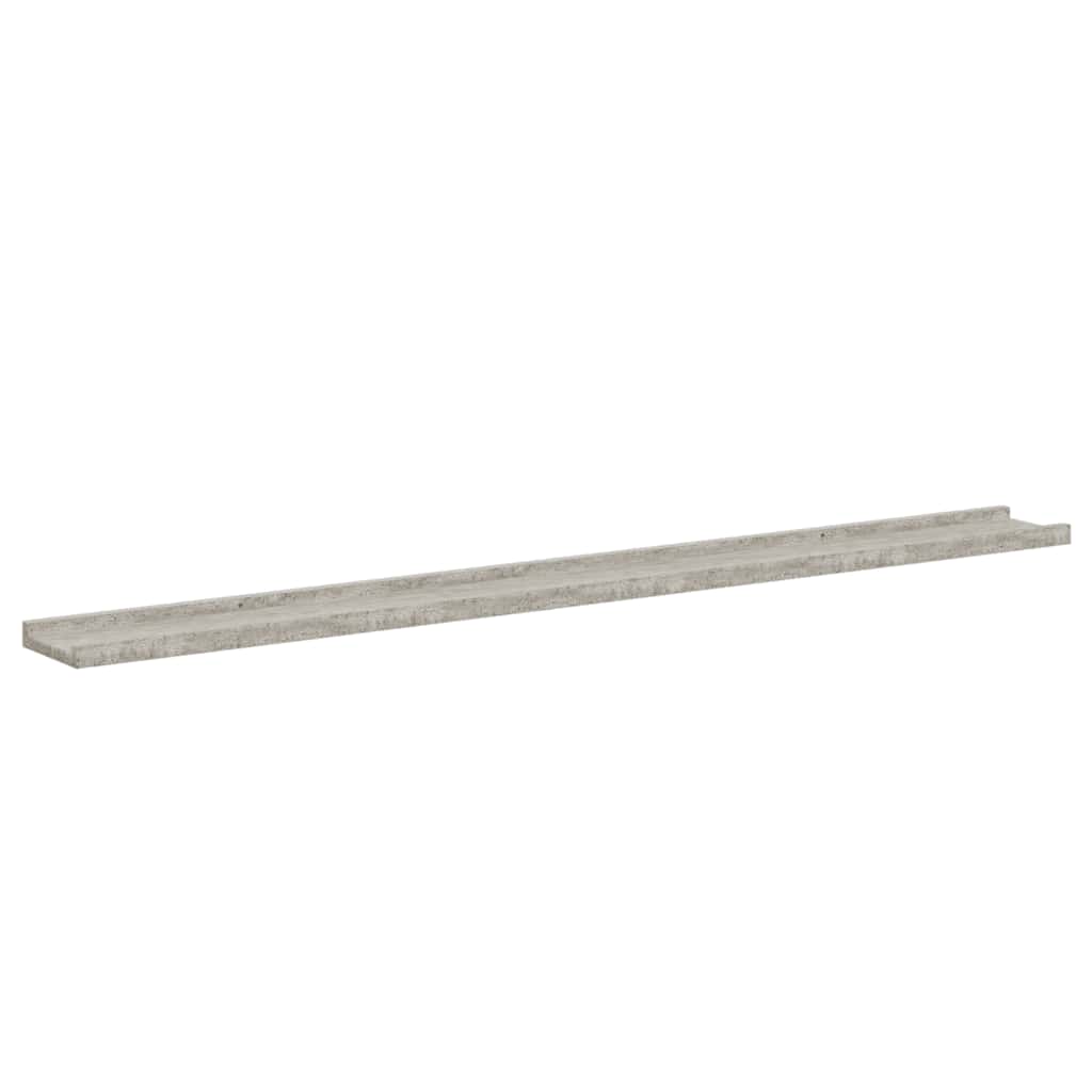 Wandregale 2 Stk. Betongrau 115x9x3 cm