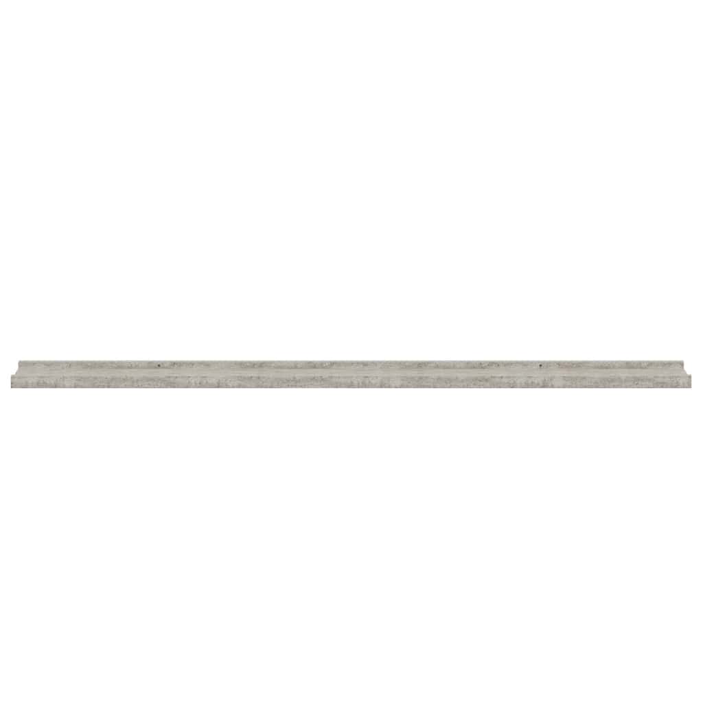 Wandregale 2 Stk. Betongrau 115x9x3 cm