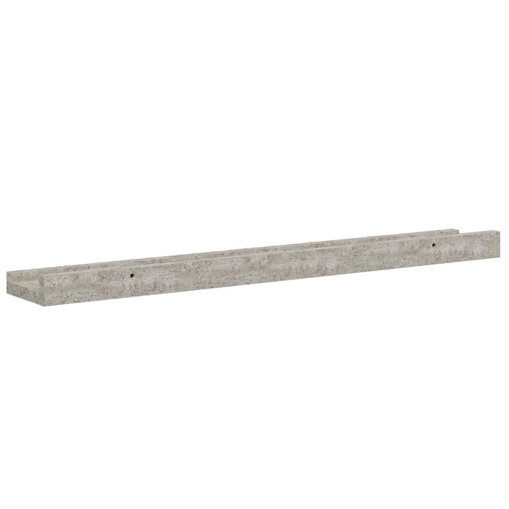 Wandregale 4 Stk. Betongrau 60x9x3 cm