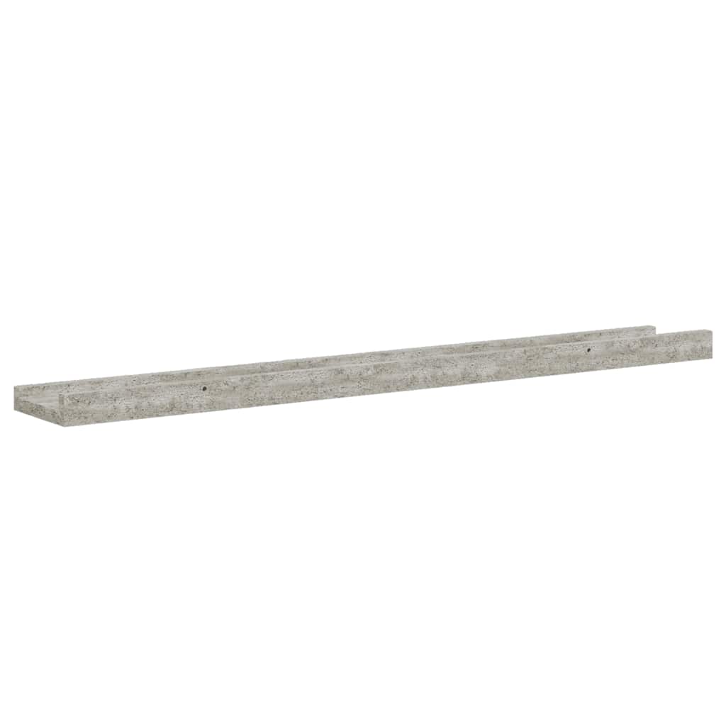 Wandregale 4 Stk. Betongrau 80x9x3 cm