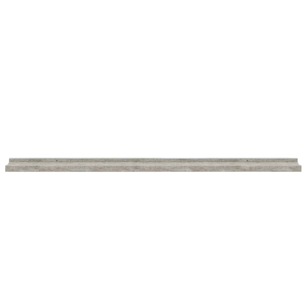Wandregale 4 Stk. Betongrau 100x9x3 cm