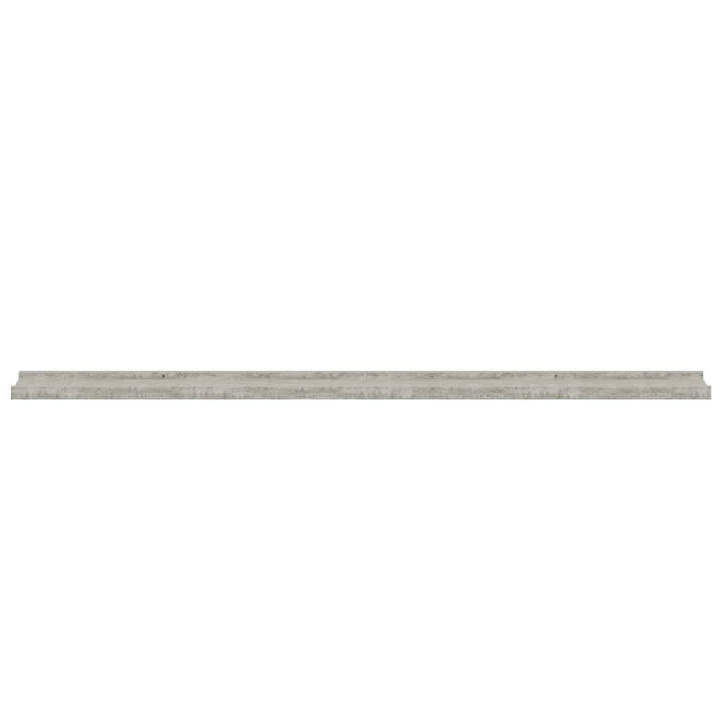 Wandregale 4 Stk. Betongrau 115x9x3 cm