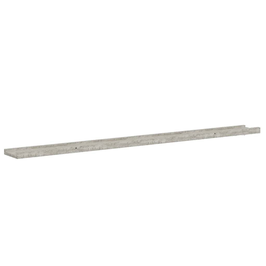 Wandregale 4 Stk. Betongrau 115x9x3 cm