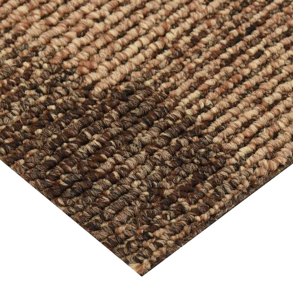 Boden Teppich 20 pcs Braun 50 x 50 cm PP