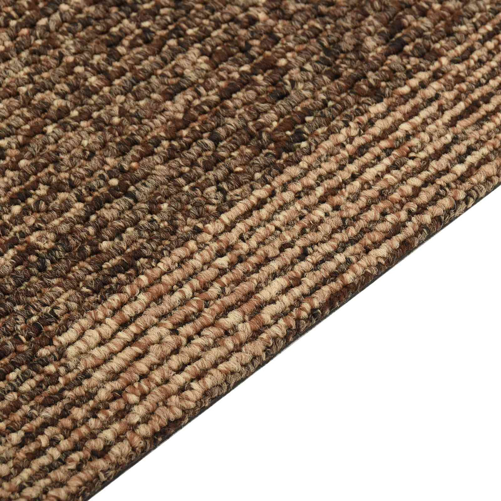 Boden Teppich 20 pcs Braun 50 x 50 cm PP
