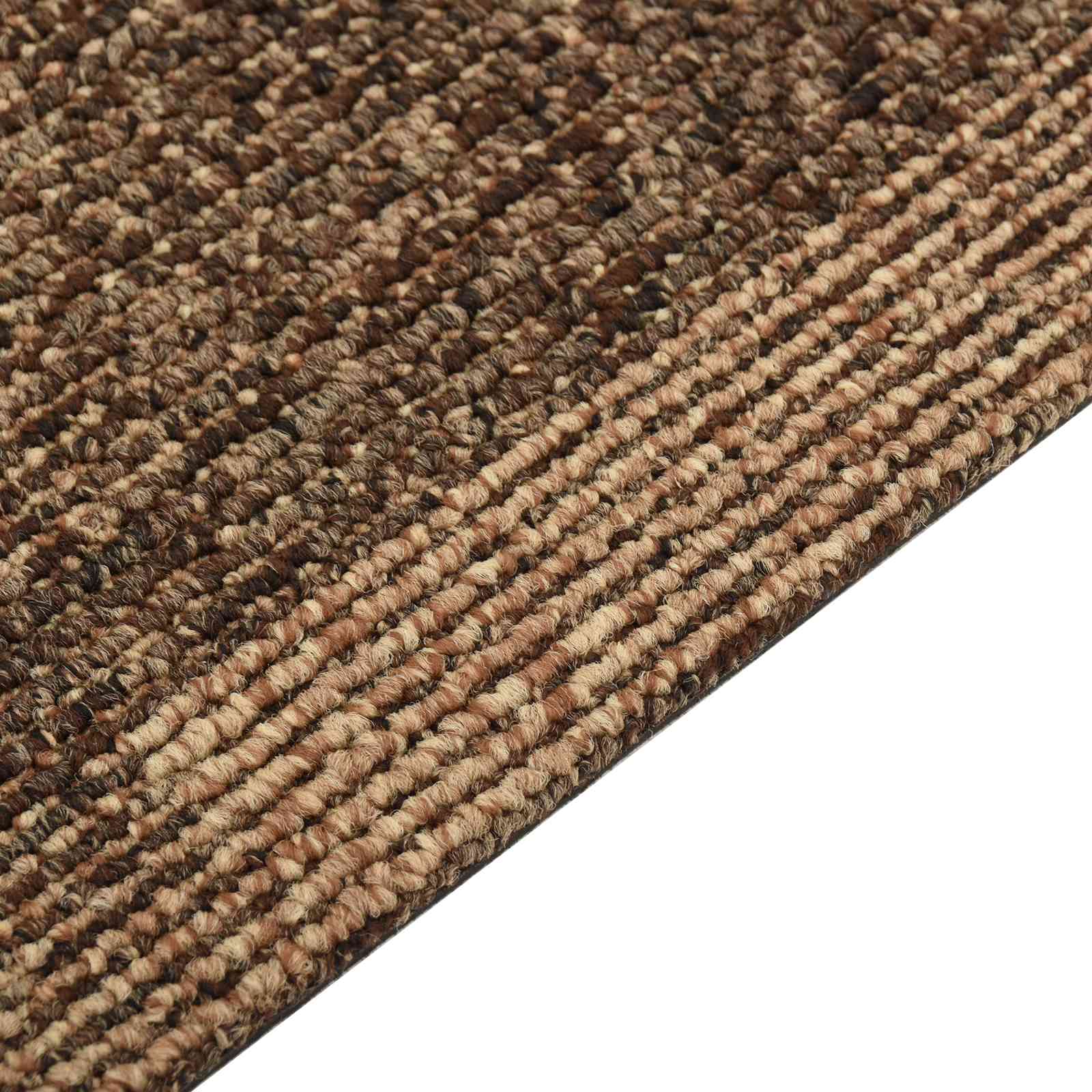 Boden Teppich 20 pcs Braun 50 x 50 cm PP