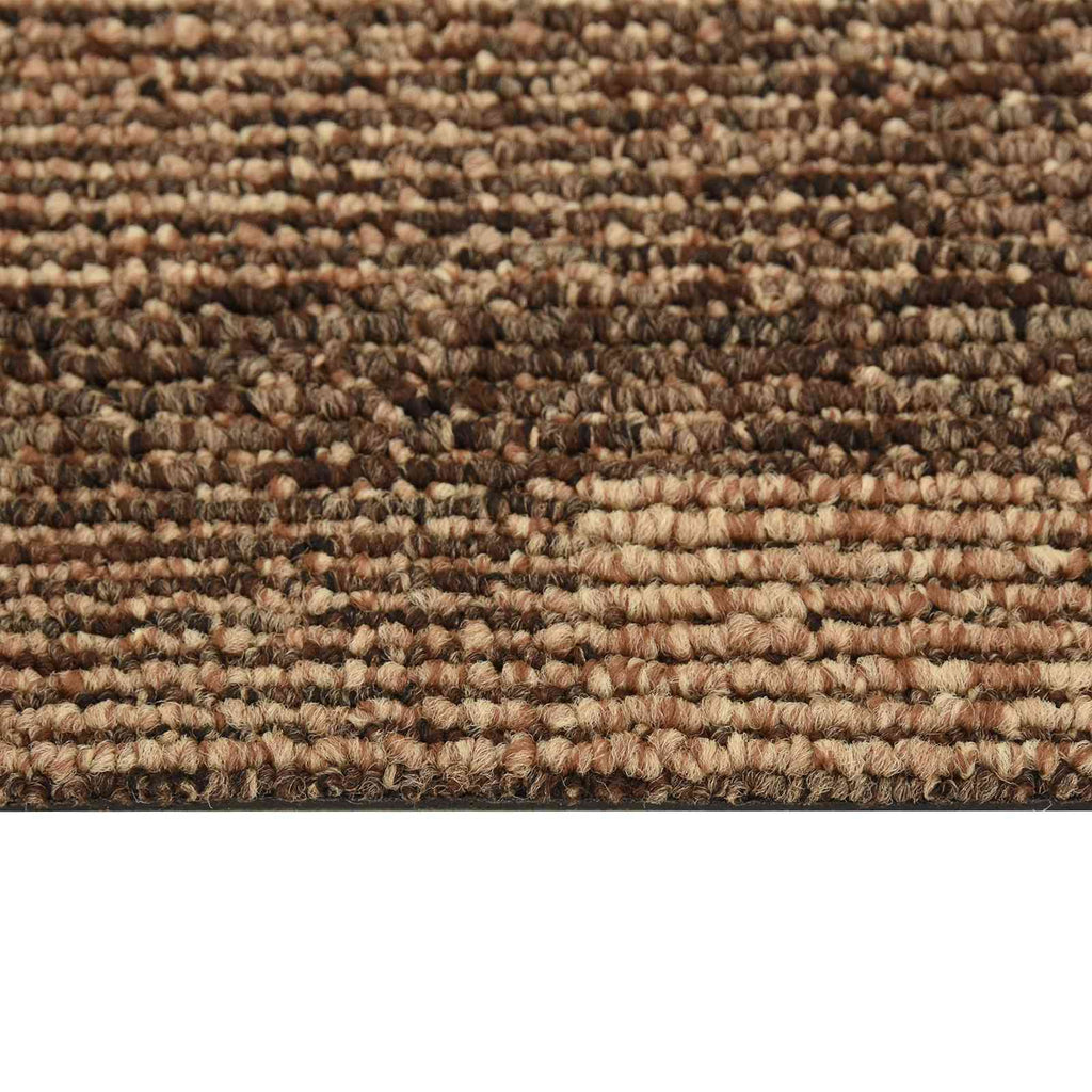 Boden Teppich 20 pcs Braun 50 x 50 cm PP