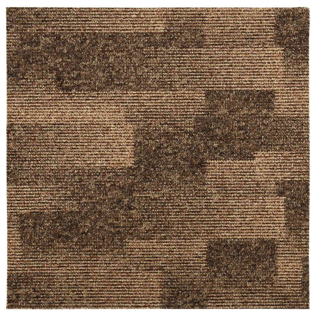 Boden Teppich 20 pcs Braun 50 x 50 cm PP