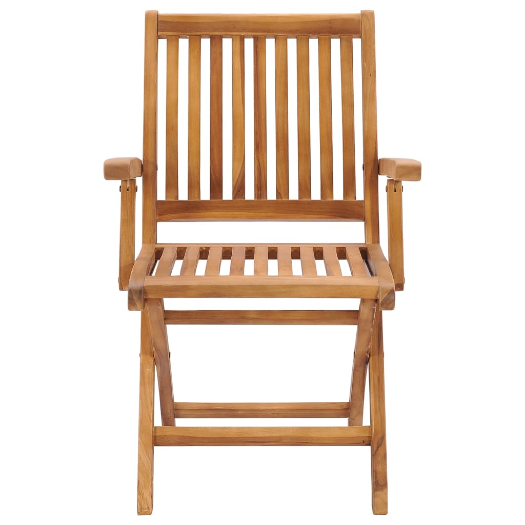 Klappbare Gartenstühle 6 Stk. Massivholz Teak