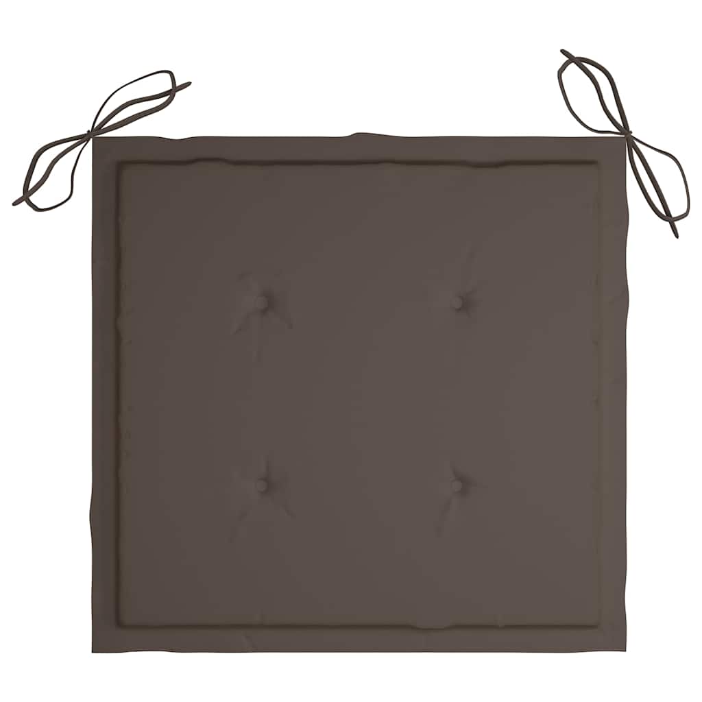 Klappbare Gartenstühle mit Kissen 6 Stk. Massivholz Teak