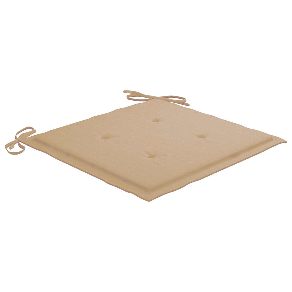 Klappbare Gartenstühle mit Kissen 8 Stk. Massivholz Teak