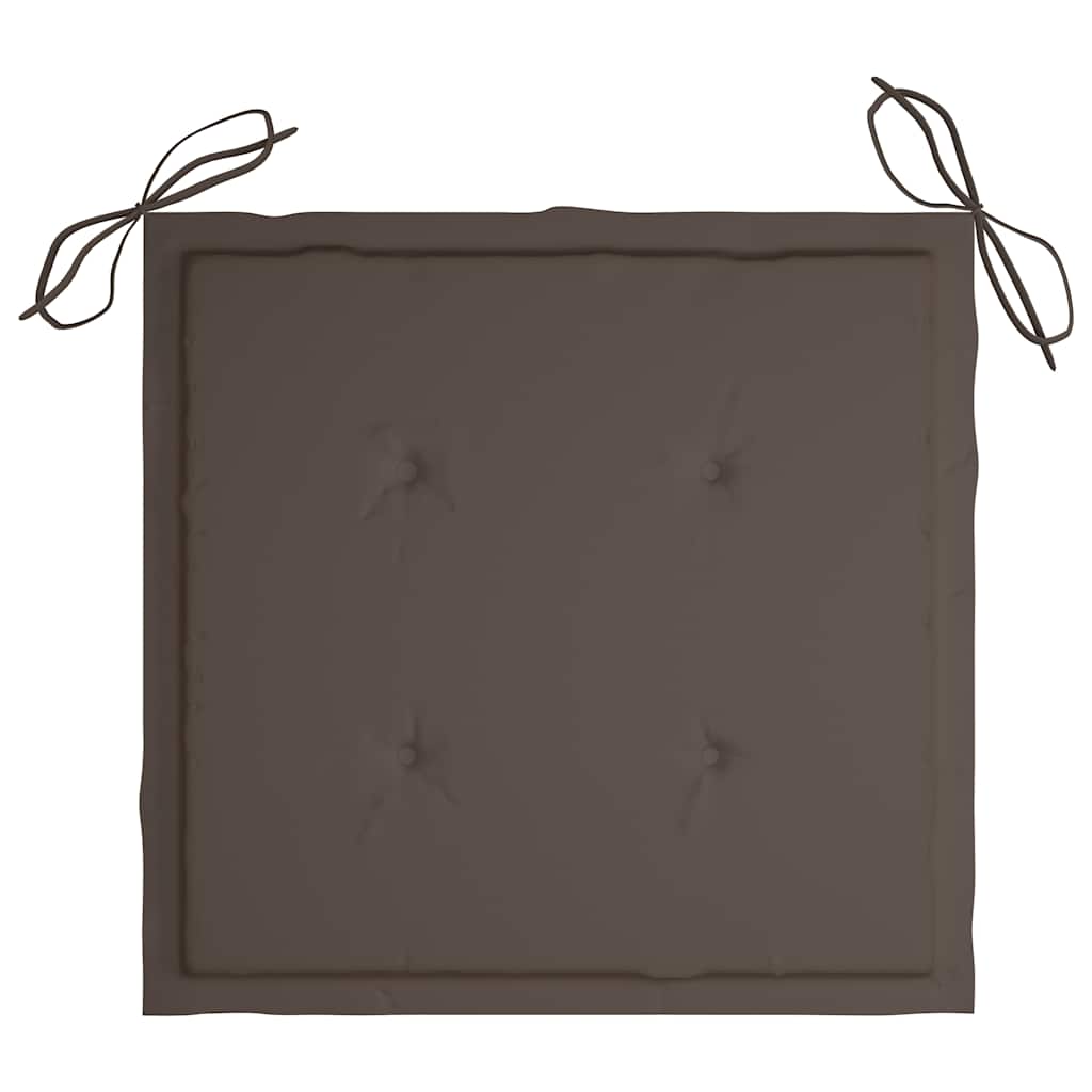Klappbare Gartenstühle mit Kissen 8 Stk. Massivholz Teak