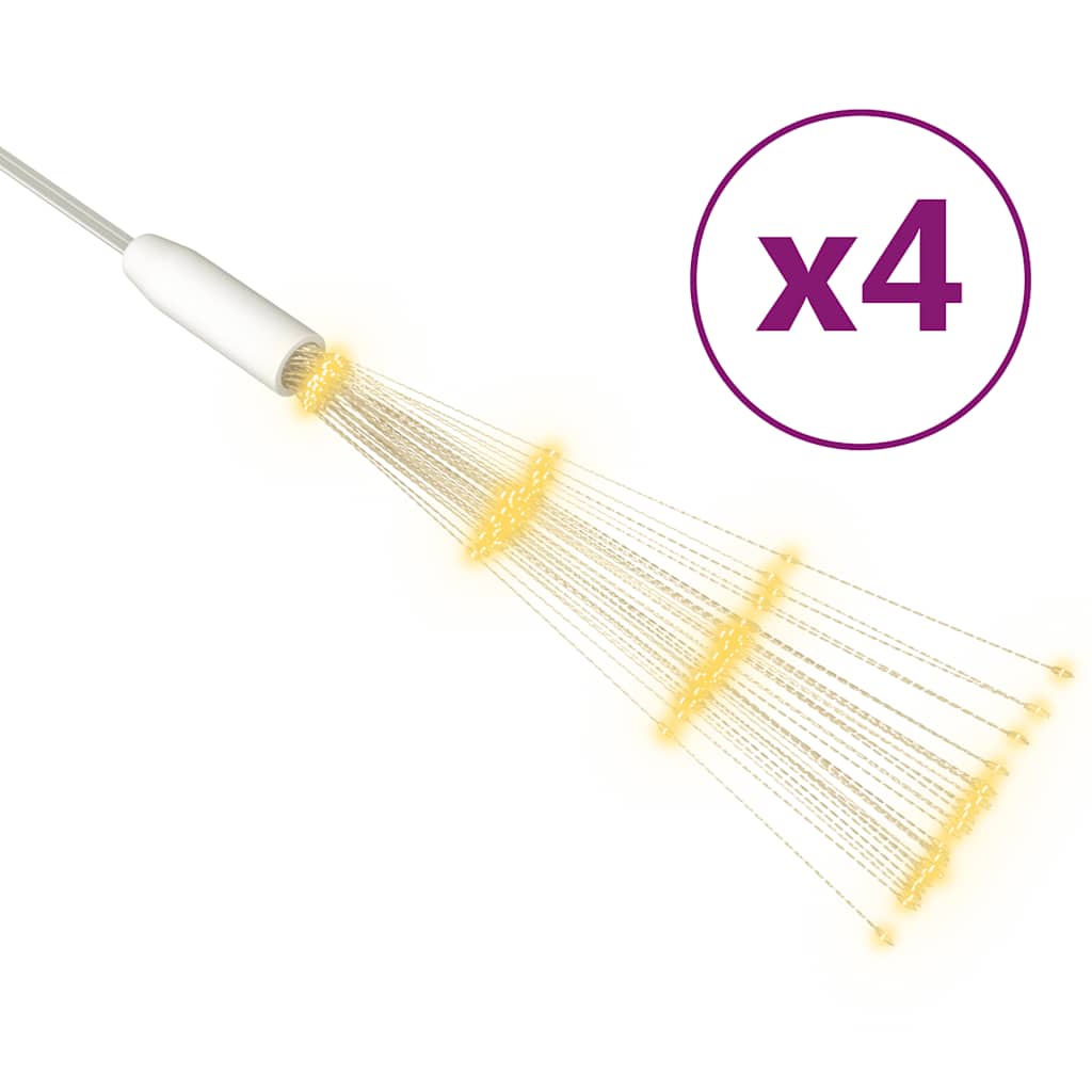 Feuerwerkslichter 4 Stk. Weihnachtsdeko Warmweiß 20 cm 560 LEDs