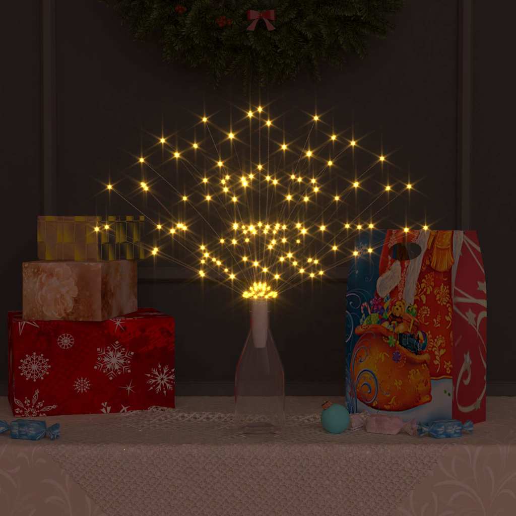 Feuerwerkslichter 4 Stk. Weihnachtsdeko Warmweiß 20 cm 560 LEDs