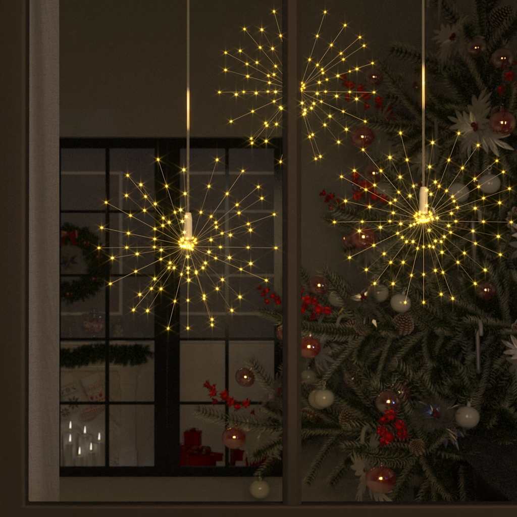 Feuerwerkslichter 4 Stk. Weihnachtsdeko Warmweiß 20 cm 560 LEDs