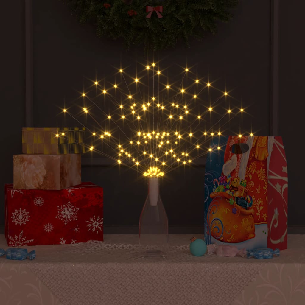 Feuerwerkslichter 10 Stk. Weihnachtsdeko Warmweiß 20cm 1400LEDs