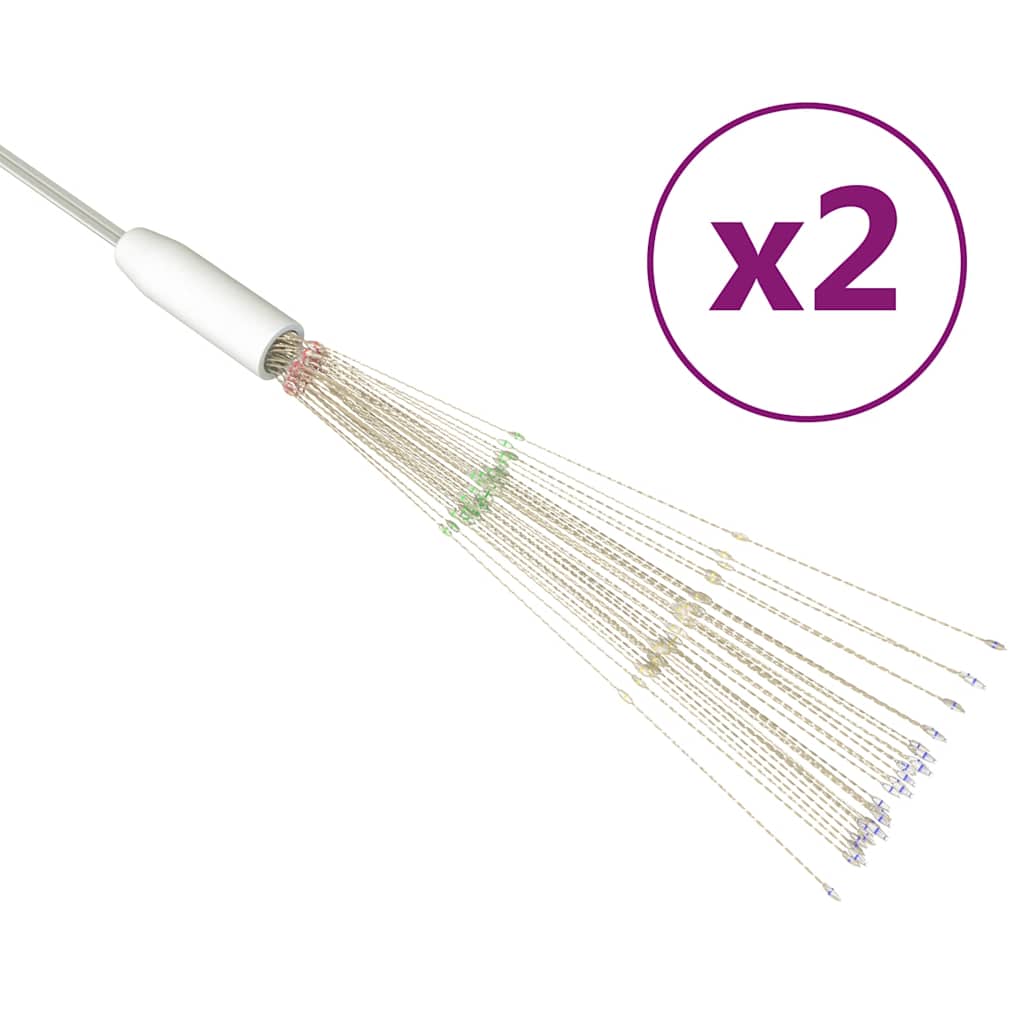 Feuerwerkslichter 2 Stk. Weihnachtsdeko Mehrfarbig 20cm 280LEDs