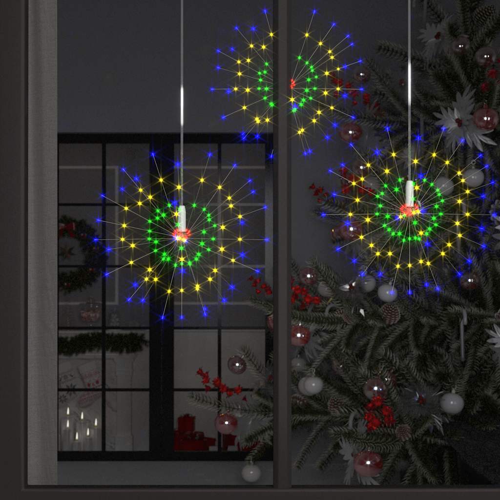 Feuerwerkslichter 2 Stk. Weihnachtsdeko Mehrfarbig 20cm 280LEDs