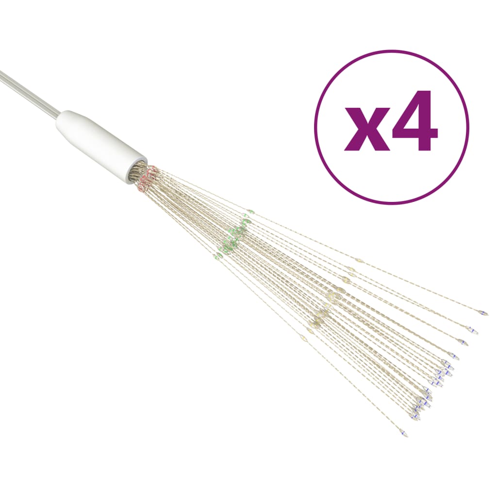 Feuerwerkslichter 4 Stk. Weihnachtsdeko Mehrfarbig 20cm 560LEDs