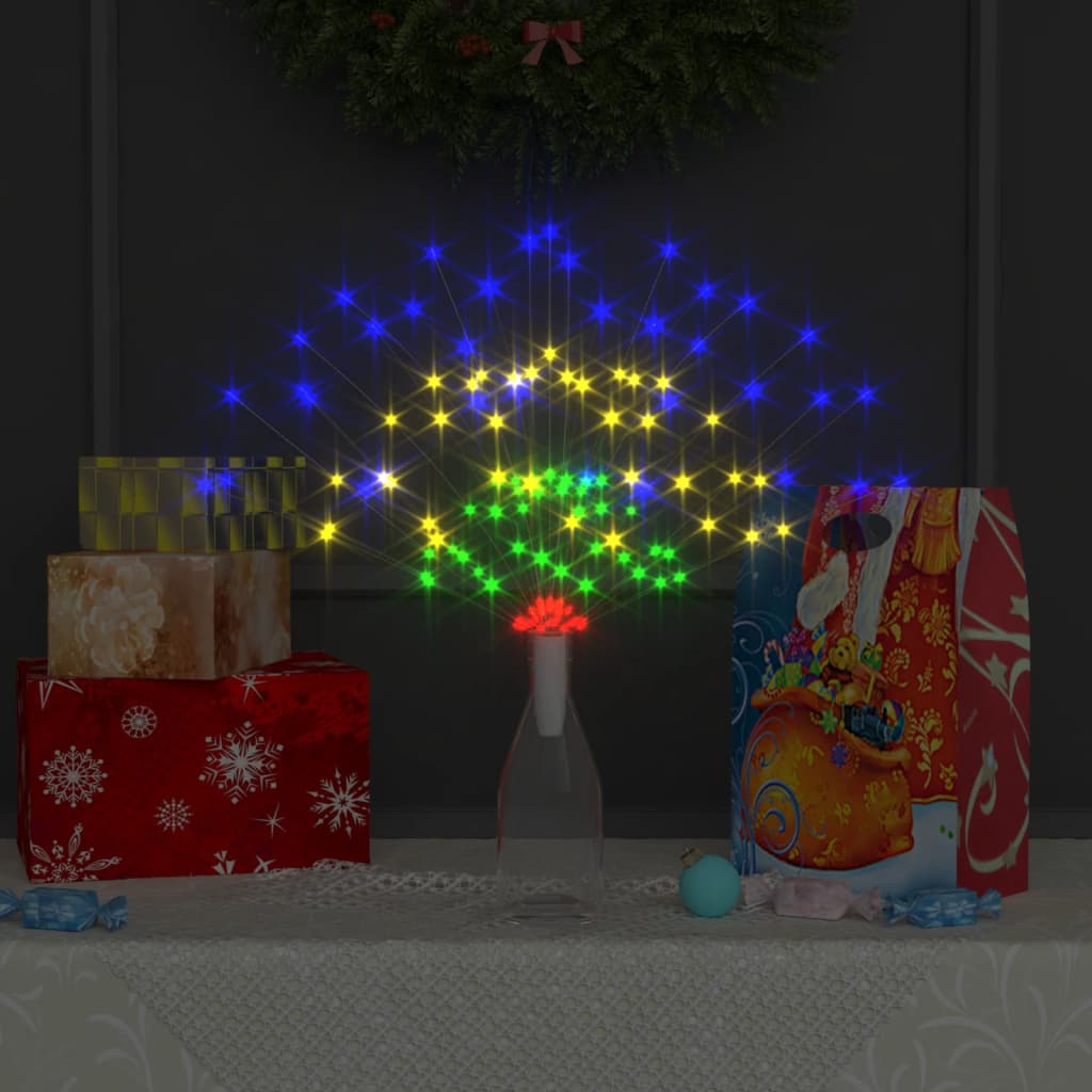 Feuerwerkslichter 4 Stk. Weihnachtsdeko Mehrfarbig 20cm 560LEDs