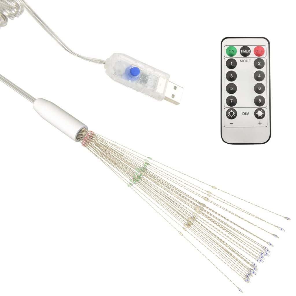 Feuerwerkslichter 4 Stk. Weihnachtsdeko Mehrfarbig 20cm 560LEDs