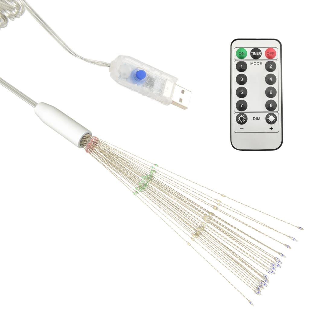 Feuerwerkslichter 10 Stk. Mehrfarbig 20 cm 1400 LEDs
