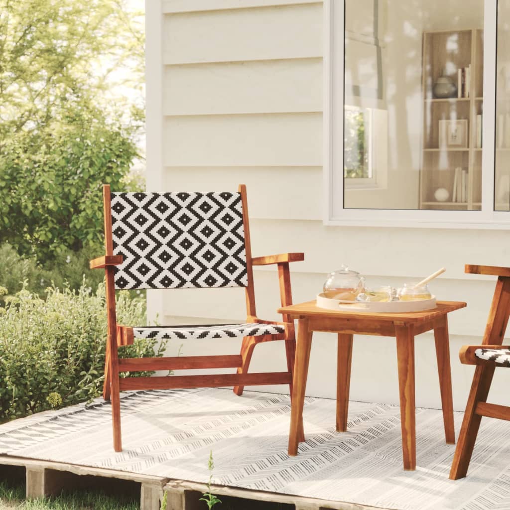3-tlg. Bistro-Set Massivholz Akazie