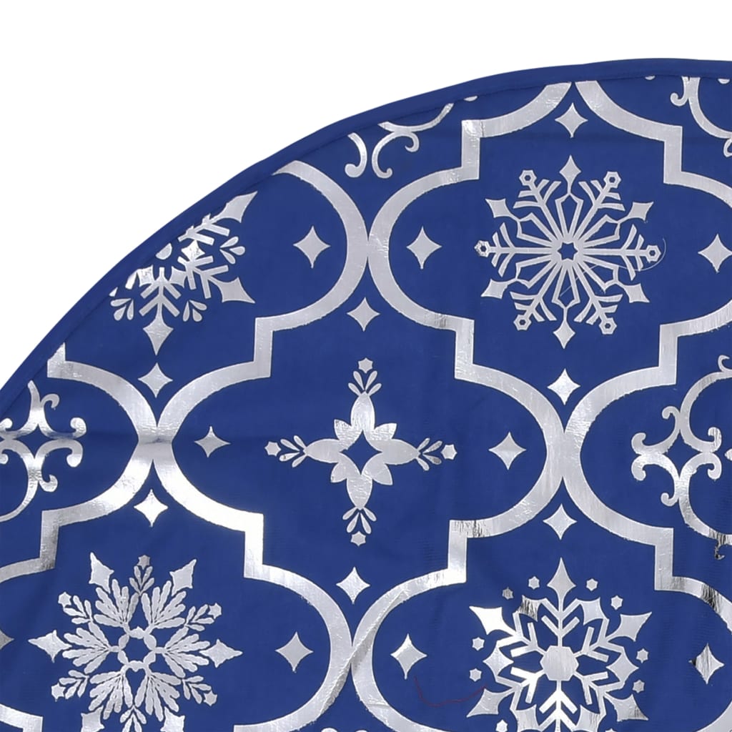 Luxus-Weihnachtsbaumdecke mit Socke Blau 150 cm Stoff