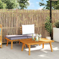 3-tlg. Garten-Lounge-Set mit Kissen Massivholz Akazie