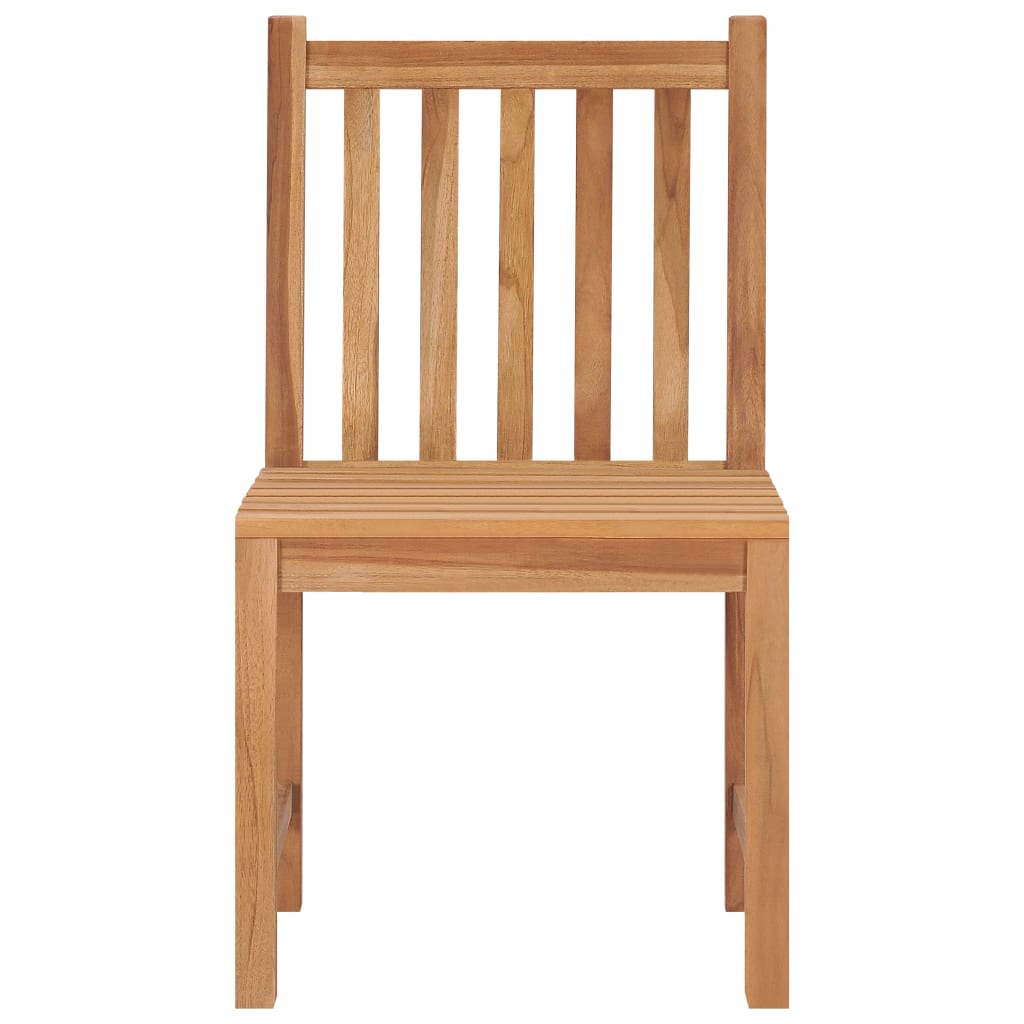 Gartenstühle 4 Stk. Massivholz Teak