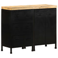 Sideboard mit 3 Schubladen und 2 Türen Raues Mangoholz