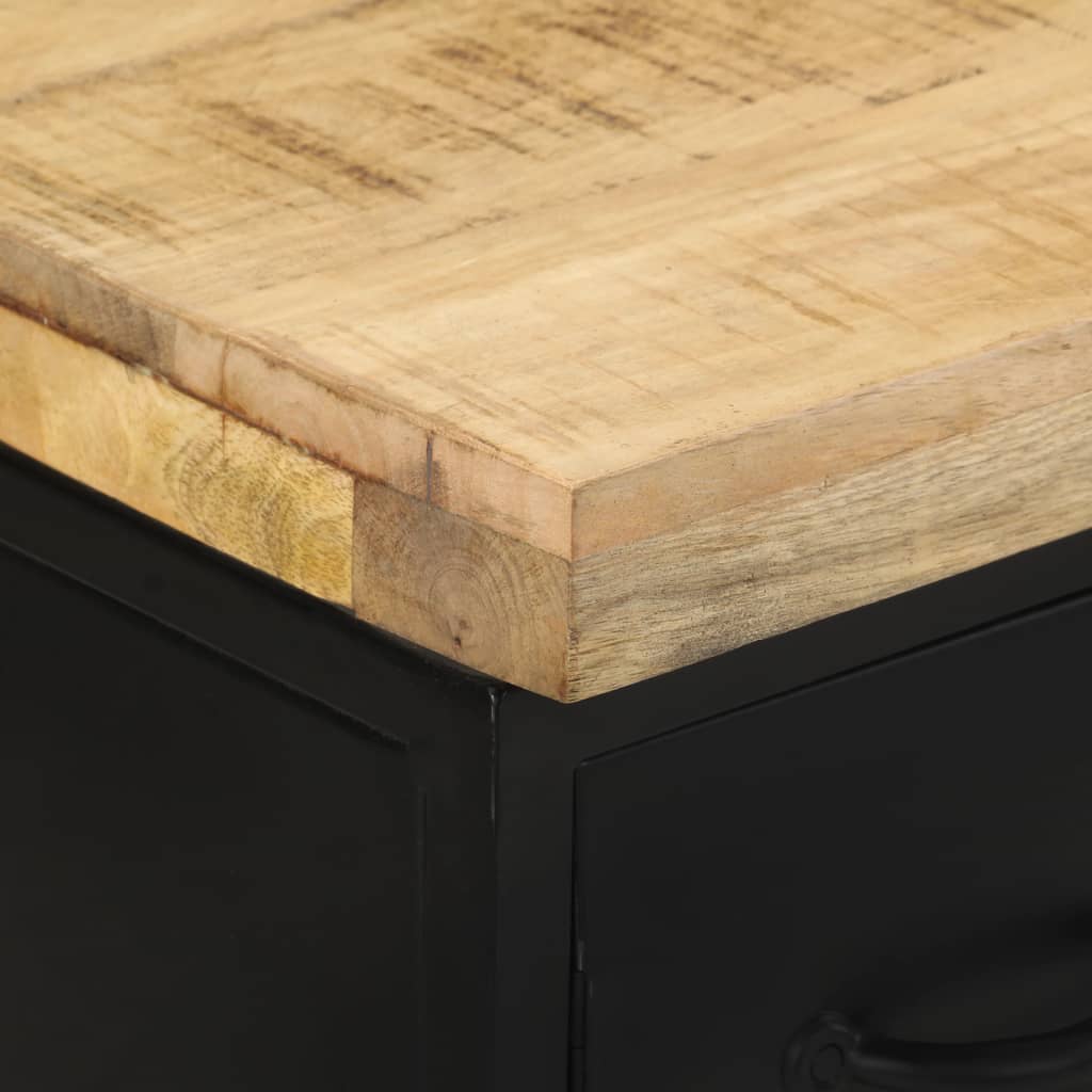 Sideboard mit 3 Schubladen und 2 Türen Raues Mangoholz