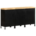 Sideboard mit 3 Schubladen und 4 Türen Raues Mangoholz