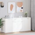 Sideboard Weiß 160x36x75 cm Holzwerkstoff
