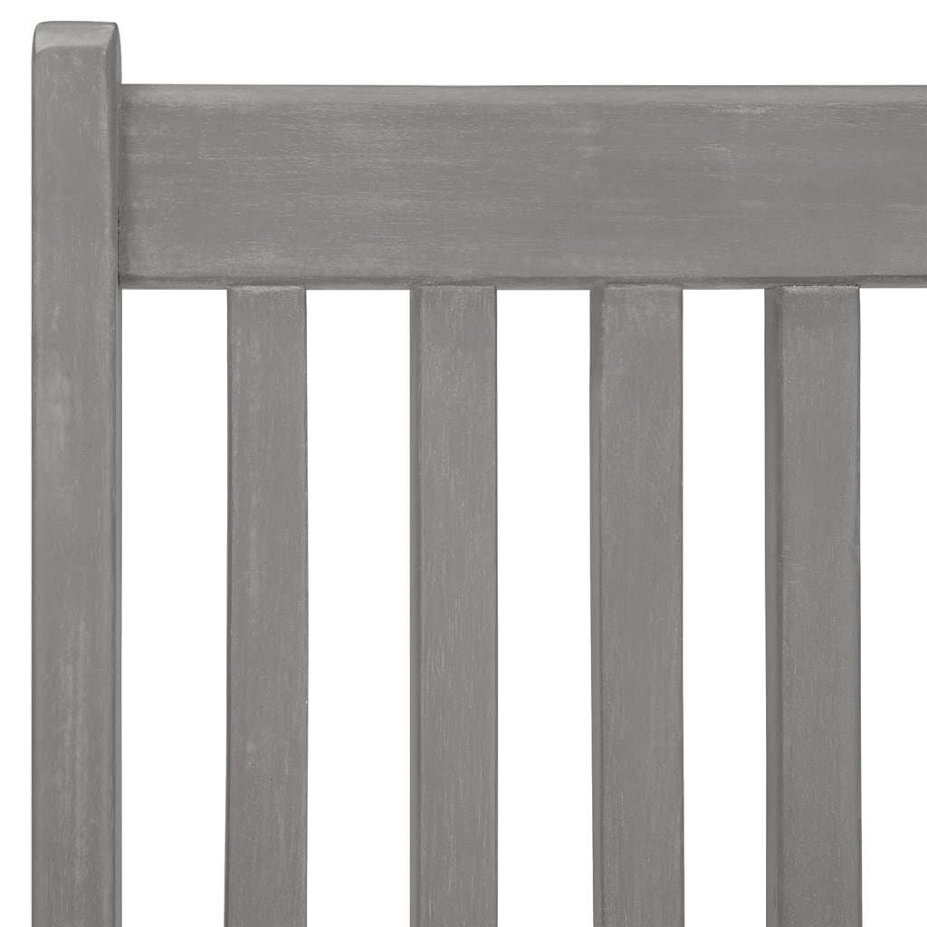 Verstellbare Gartenstühle 8 Stk. Grau Massivholz Akazie