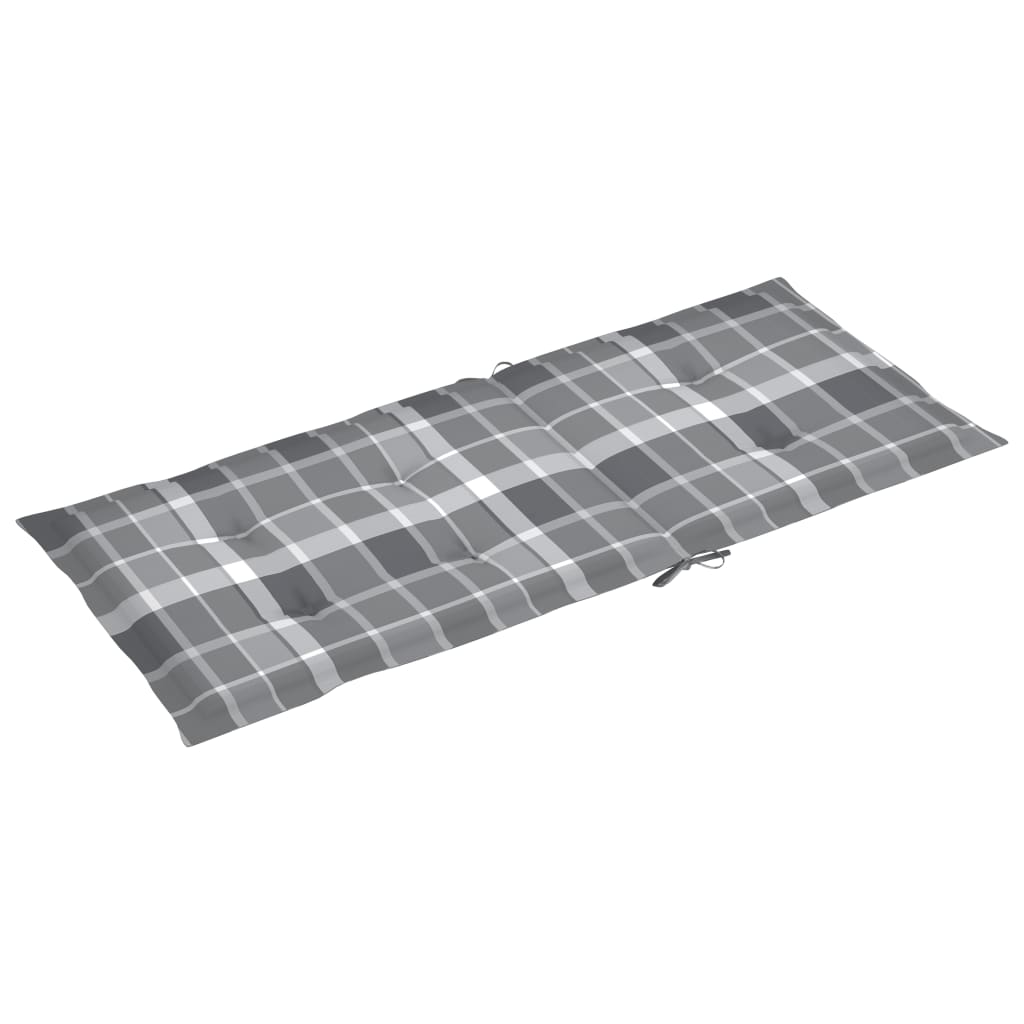Verstellbare Gartenstühle mit Auflagen 8 Stk. Grau Akazienholz