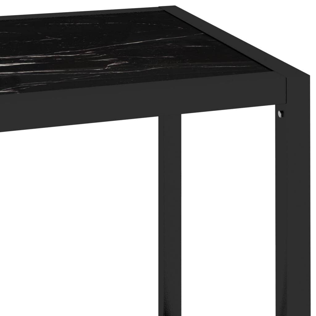 Regal Marmor und Transparent 100x36x168 cm Gehärtetes Glas
