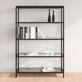 Regal Marmor und Transparent 100x36x168 cm Gehärtetes Glas