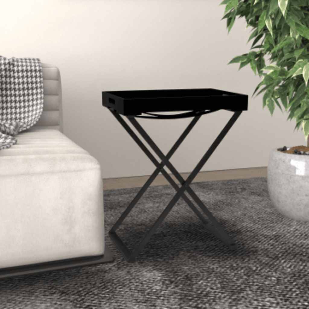 Klapptisch Schwarz 48x34x61 cm MDF