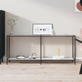 Konsolentisch Weiß 180x35x75,5 cm Hartglas