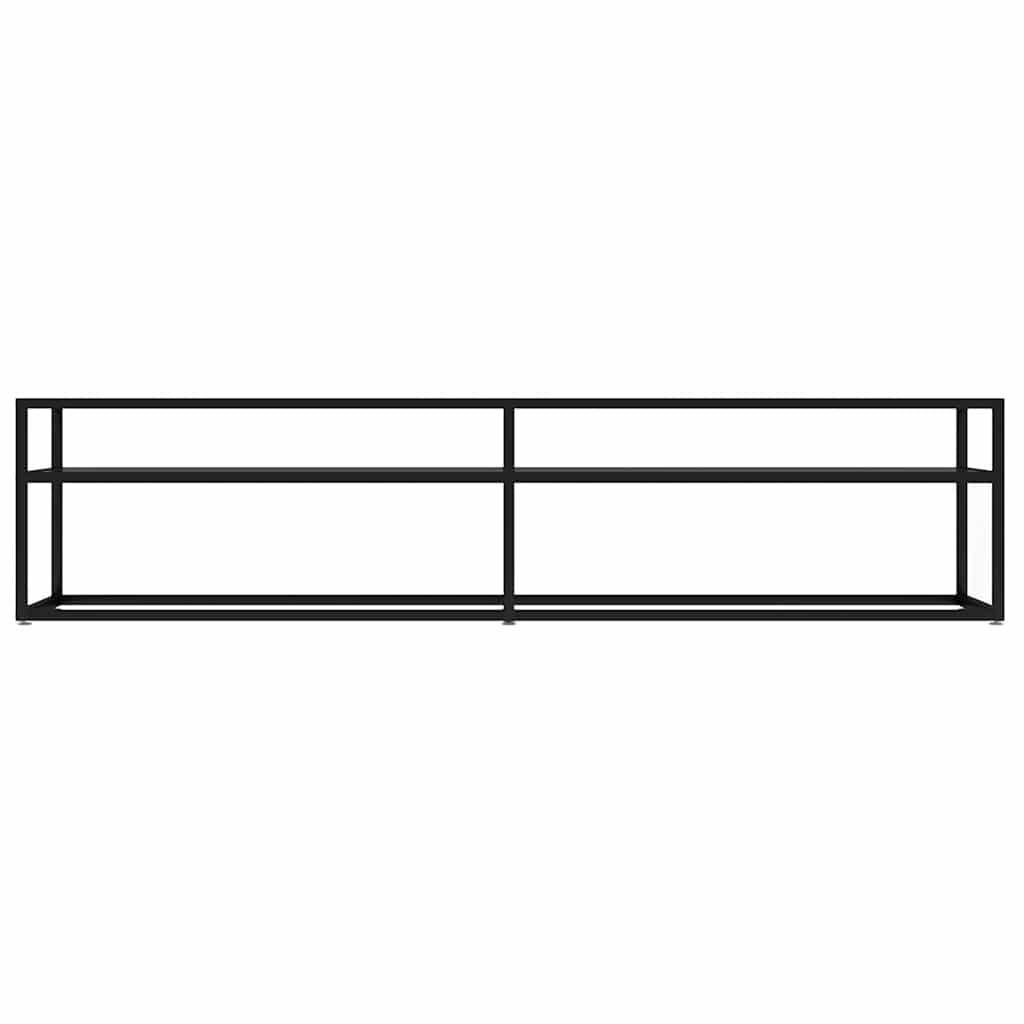 TV-Schrank Schwarz 180x40x40,5 cm Hartglas