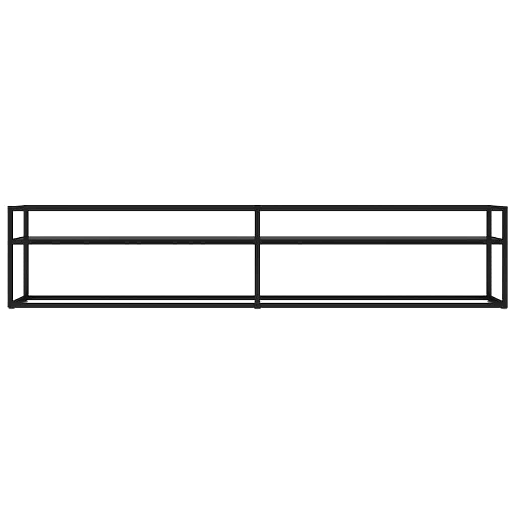 TV-Schrank Schwarz 200x40x40,5 cm Hartglas