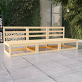 Outdoor-Sofa 3-Sitzer Massivholz Kiefer