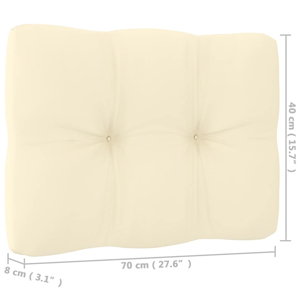 4-Sitzer-Gartensofa mit Kissen Kiefer Massivholz