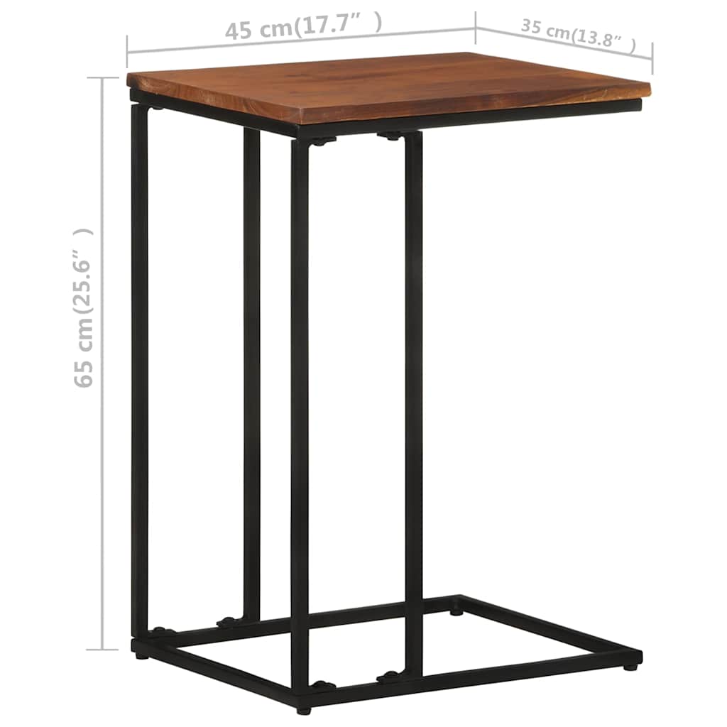 Beistelltisch 35x45x65 cm Massivholz Akazie