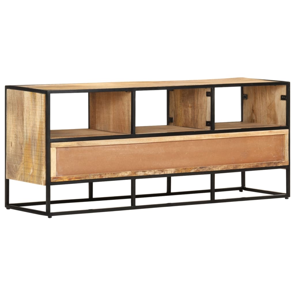 TV-Schrank 110x30x45 cm Raues Mangoholz